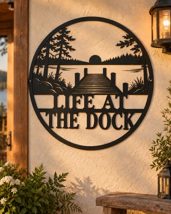 Life at the Dock sign