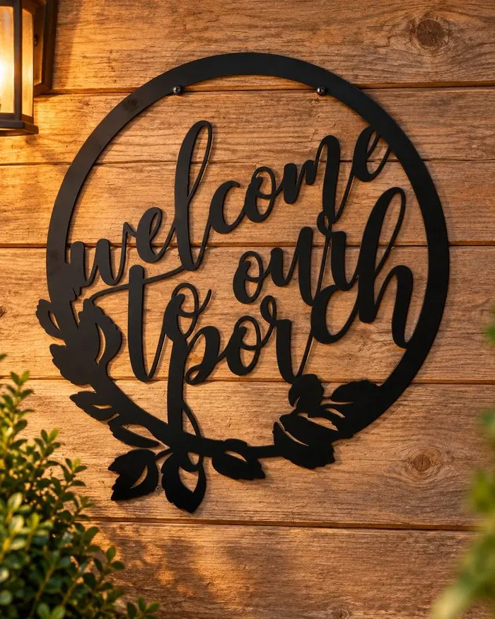 Welcome to Our Porch sign