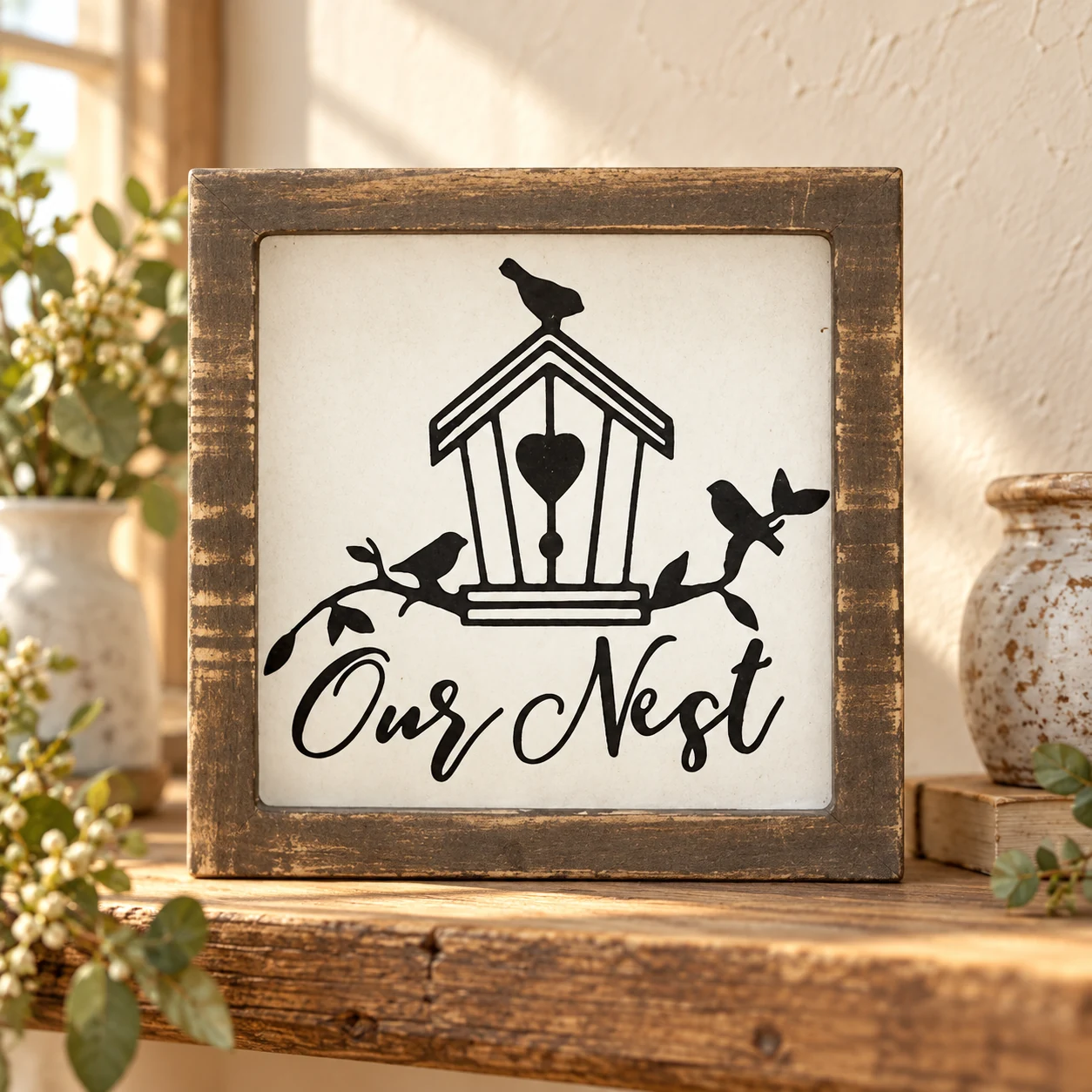 Our Nest in a warm styled setting